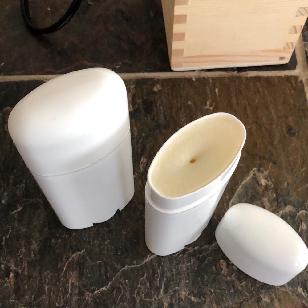 Home crafted deodorant recipe. Regular size 2.5 oz